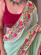 Pure Georgette All-over Sequence Work Saree